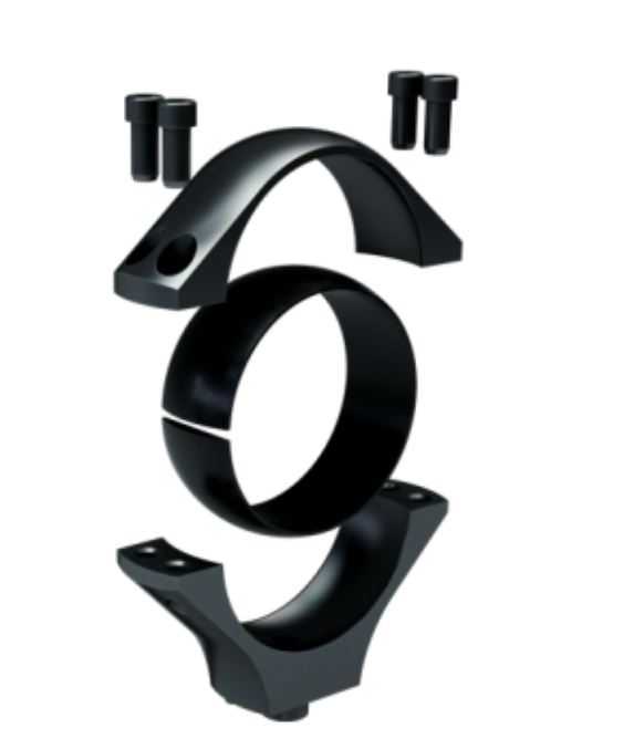 Optilock 1 Inch High Blued Scope Ring - - Mansfield Hunting & Fishing - Products to prepare for Corona Virus