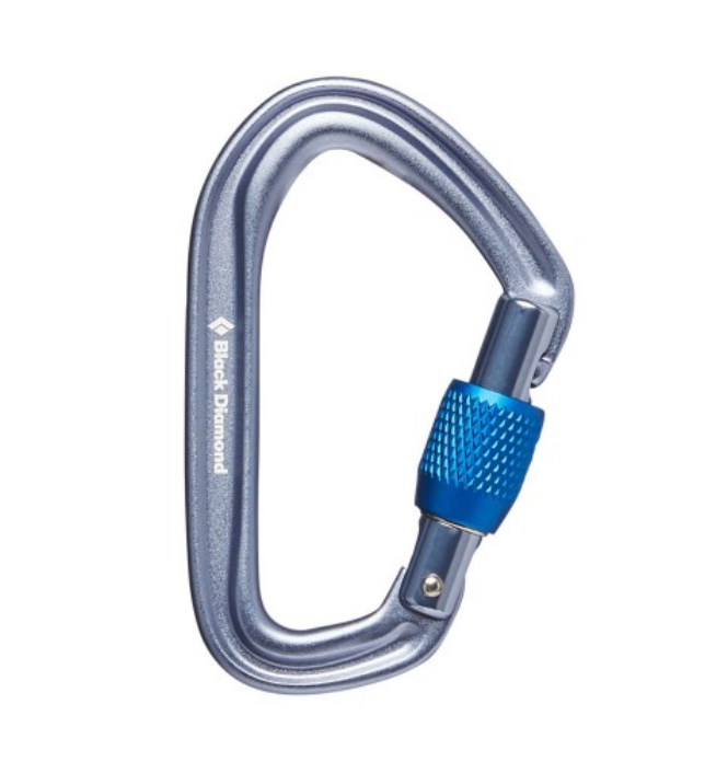 Black Diamond Hotforge Scewgate Carabiner - Grey - - Mansfield Hunting & Fishing - Products to prepare for Corona Virus