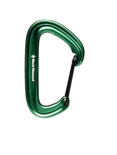 Black Diamond Litewire Carabiner - Green - - Mansfield Hunting & Fishing - Products to prepare for Corona Virus