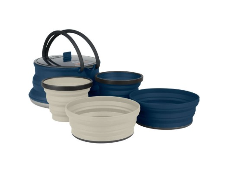 Sea To Summit X Set 12 - 5pc 2l Kettle + 2 Bowls + 2 Mugs - - Mansfield Hunting & Fishing - Products to prepare for Corona Virus