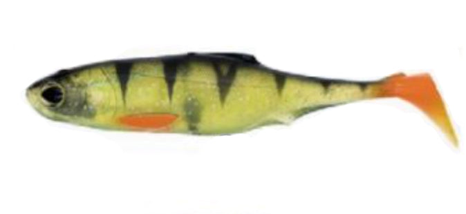 Biwaa Submission 5 Inch Shad 3 Pack - Gold Perch - GHOST PERCH - Mansfield Hunting & Fishing - Products to prepare for Corona Virus