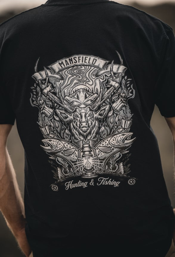 MHF High Country Tee Shirt - Black -  - Mansfield Hunting & Fishing - Products to prepare for Corona Virus