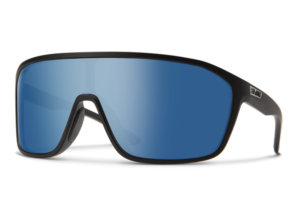 Smith Optics Boomtown XX - Matte Black/ Blue Mirror - - Mansfield Hunting & Fishing - Products to prepare for Corona Virus