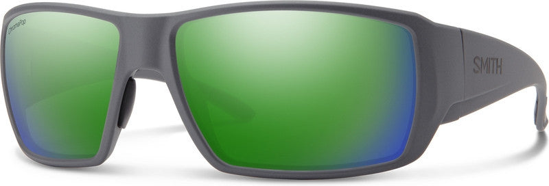 Smith Optics Guides Choice XL - Matte Cement ChromaPop Glass Green Mirror - - Mansfield Hunting & Fishing - Products to prepare for Corona Virus