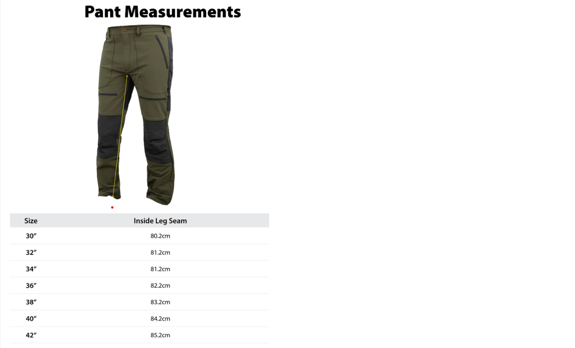 Swazi Forest Pant - - Mansfield Hunting & Fishing - Products to prepare for Corona Virus
