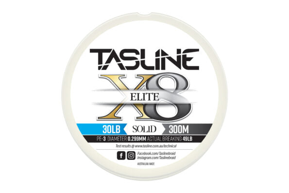 Tasline Elite X8 Solid 150M Spool - - Mansfield Hunting & Fishing - Products to prepare for Corona Virus