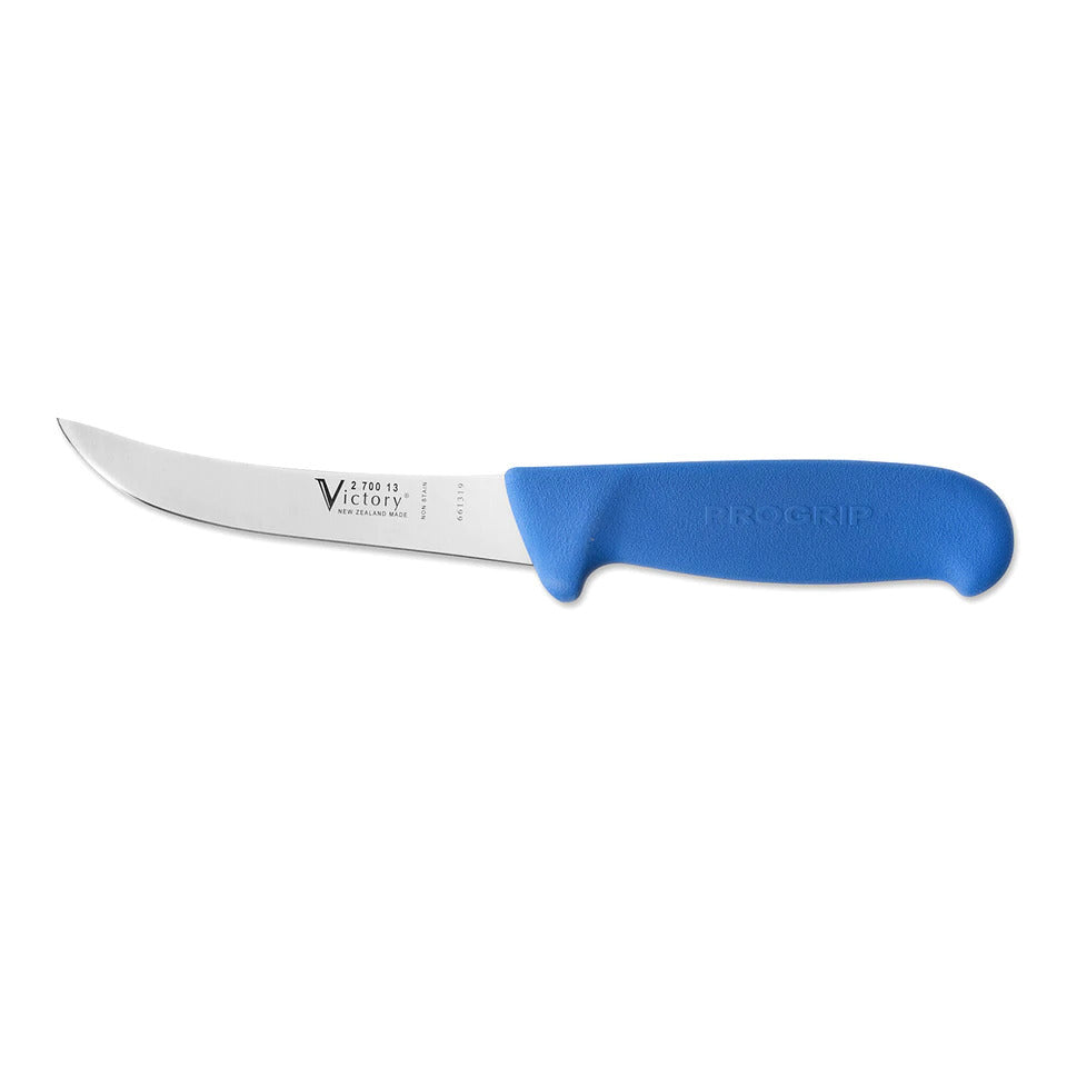 Victory Curved Boning Knife Progrip 13cm Hang Sell - - Mansfield Hunting & Fishing - Products to prepare for Corona Virus