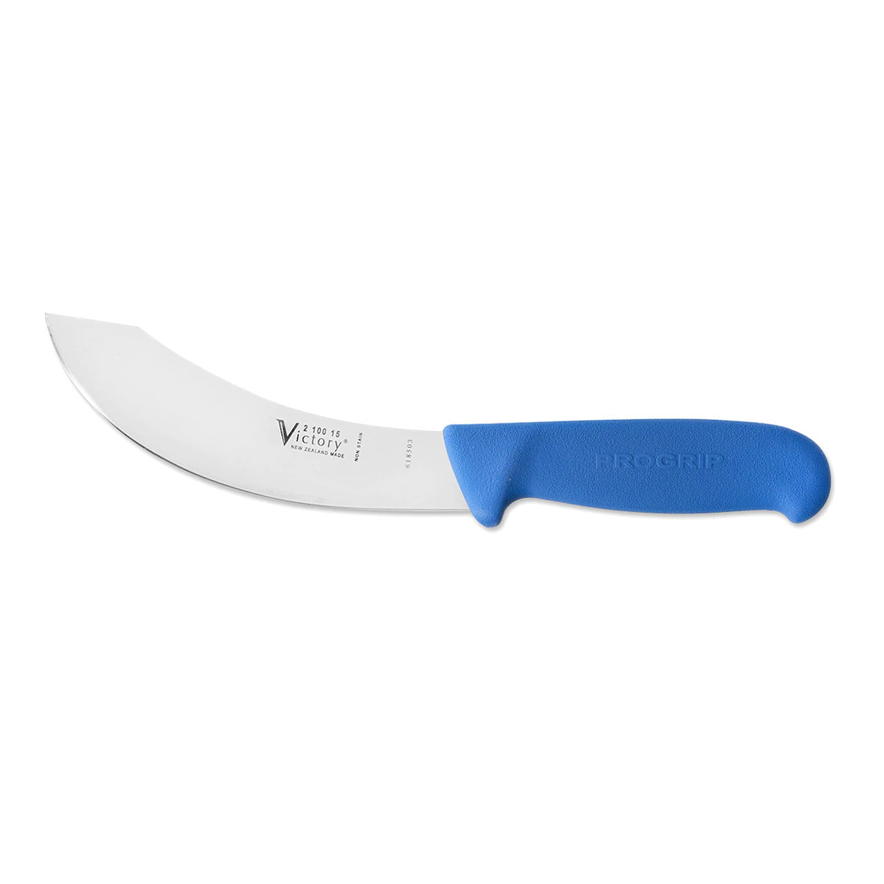 Victory Skinning Knife with Progrip Blue 15cm Hang Sell -  - Mansfield Hunting & Fishing - Products to prepare for Corona Virus
