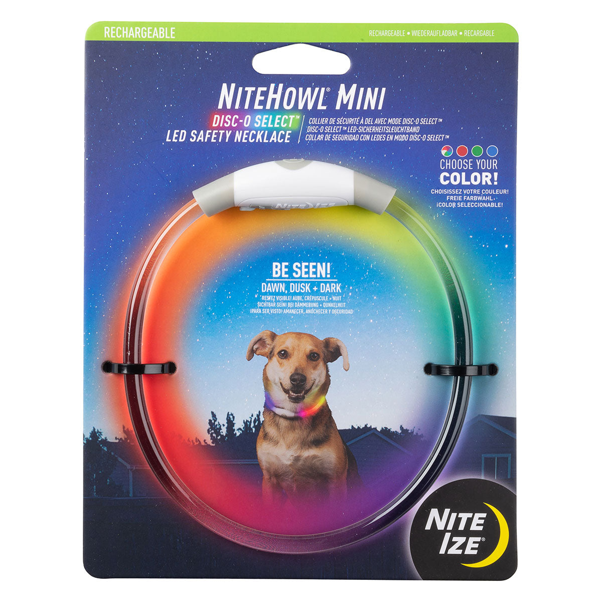 NiteHowl Mini Rechargeable LED Safety Necklace - - Mansfield Hunting & Fishing - Products to prepare for Corona Virus