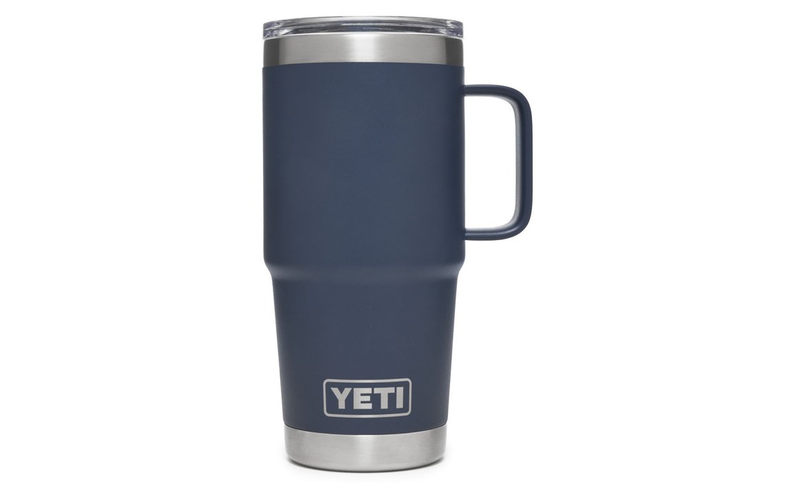 Yeti 20oz Travel Mug with StrongHold Lid (591ml) - 20OZ / NAVY - Mansfield Hunting & Fishing - Products to prepare for Corona Virus