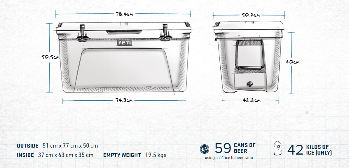 Yeti Tundra 105 Hard Cooler - - Mansfield Hunting & Fishing - Products to prepare for Corona Virus