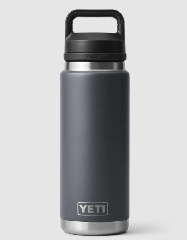 Yeti 26oz Bottle with Chug Cap - 26OZ / CHARCOAL - Mansfield Hunting & Fishing - Products to prepare for Corona Virus