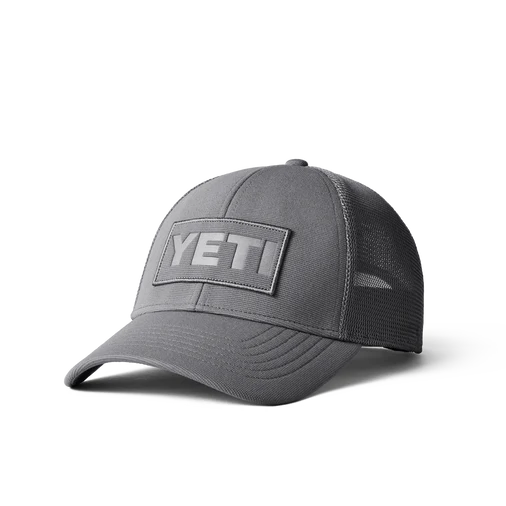 Yeti Gray on Gray Patch Trucker Cap -  - Mansfield Hunting & Fishing - Products to prepare for Corona Virus