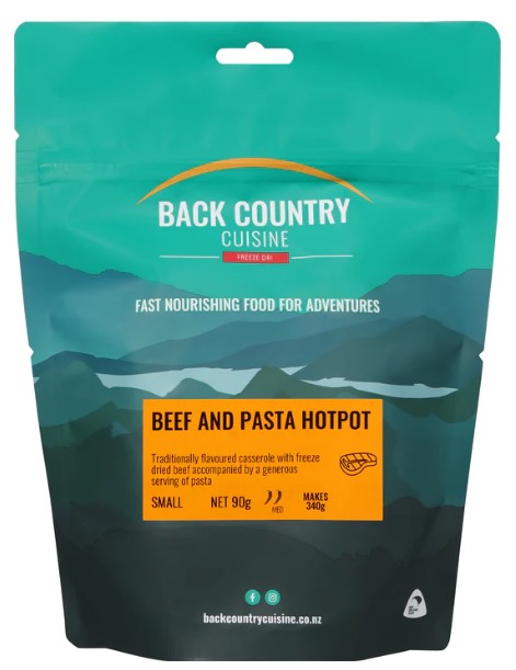 Back Country Cuisine - Beef And Pasta Hotpot - SMALL - Mansfield Hunting & Fishing - Products to prepare for Corona Virus