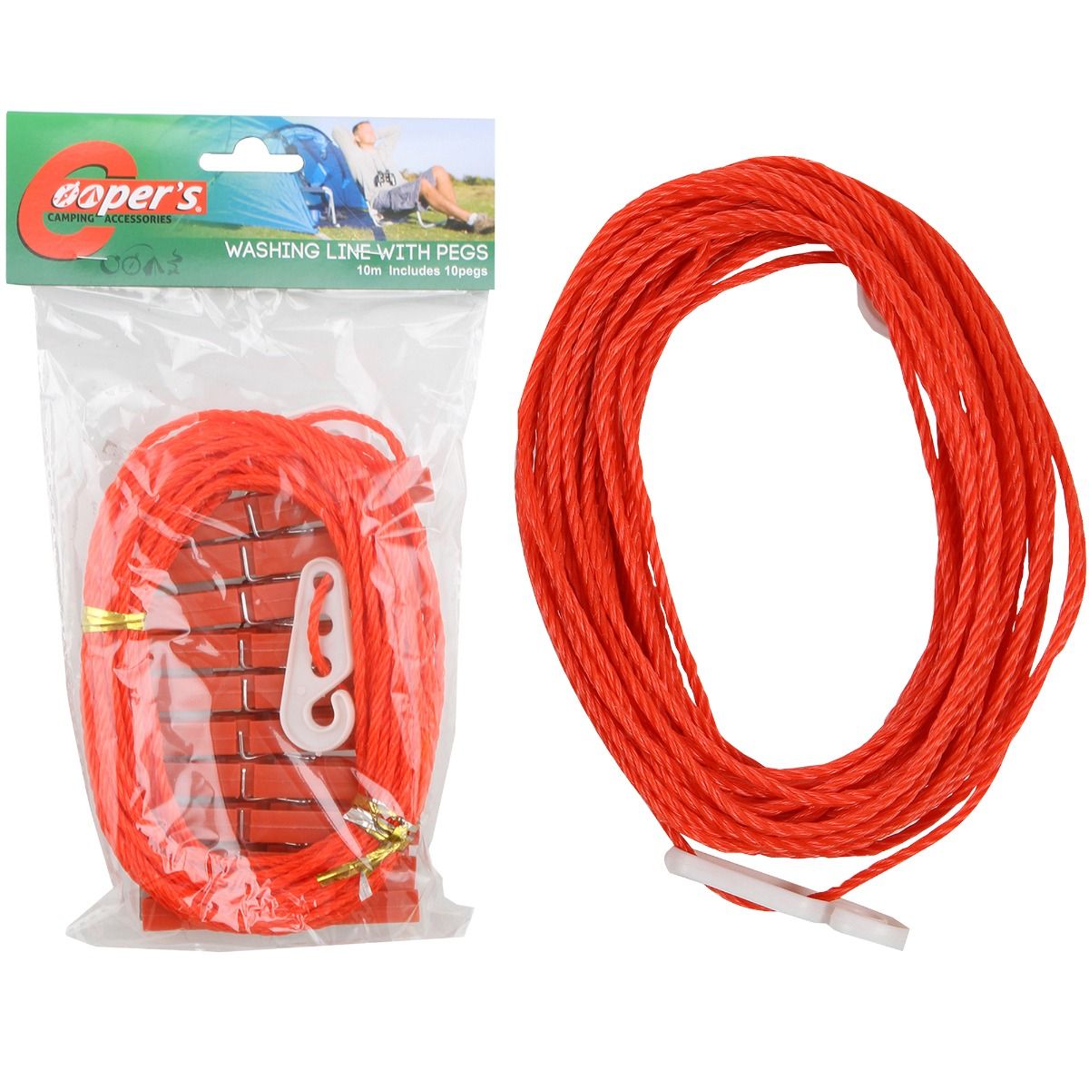 Washing Line 10m With 10 Pegs - - Mansfield Hunting & Fishing - Products to prepare for Corona Virus