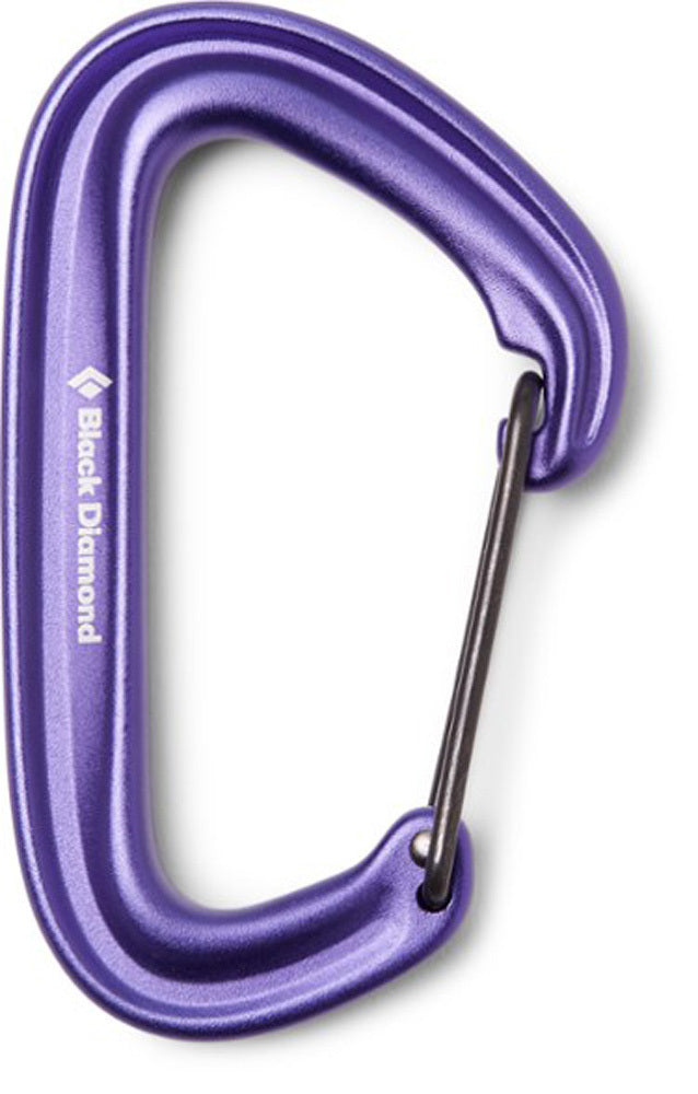 Black Diamond Litewire Carabiner S20 - Purple - - Mansfield Hunting & Fishing - Products to prepare for Corona Virus