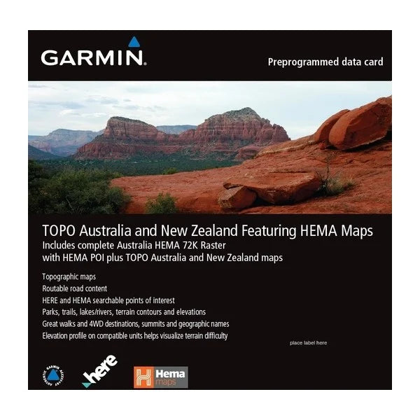 Garmin Topo Australia And NZ Featuring Hema - - Mansfield Hunting & Fishing - Products to prepare for Corona Virus
