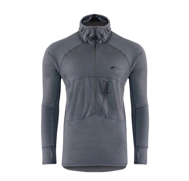 Stone Glacier Chinook Merino Hoody LS - LARGE / Granite Grey - Mansfield Hunting & Fishing - Products to prepare for Corona Virus