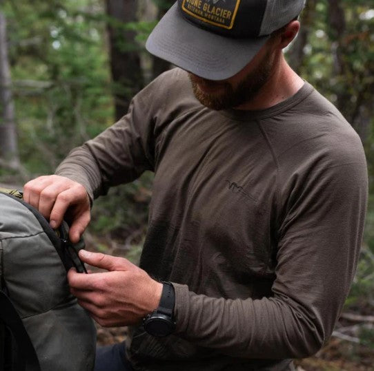 Stone Glacier Chinook Merino Crew LS - - Mansfield Hunting & Fishing - Products to prepare for Corona Virus