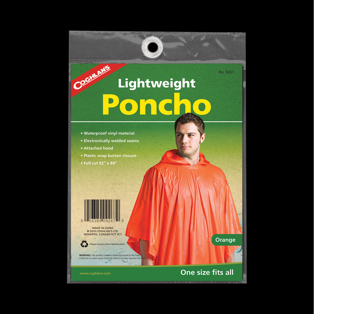 Poncho - Orange -  - Mansfield Hunting & Fishing - Products to prepare for Corona Virus