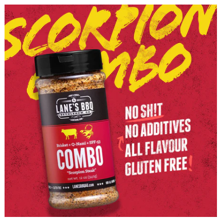 Lanes BBQ Pitmaster Seasoning - Scorpion Combo - 340 Gm - - Mansfield Hunting & Fishing - Products to prepare for Corona Virus