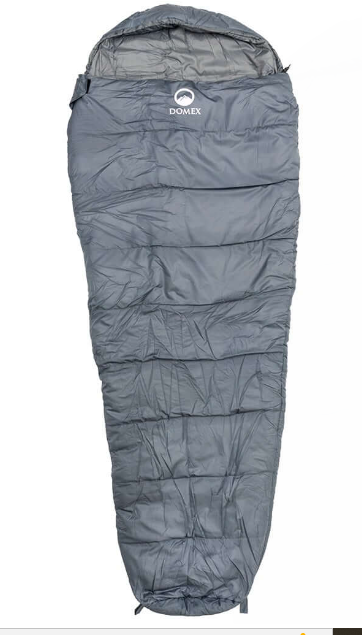 Domex Nimbus -7c Synthetic Sleeping Bag - Grey - - Mansfield Hunting & Fishing - Products to prepare for Corona Virus