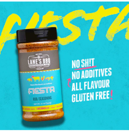 Lanes BBQ Pitmaster Seasoning - Fiesta - 343 Gm -  - Mansfield Hunting & Fishing - Products to prepare for Corona Virus