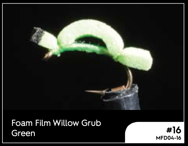 Manic Foam Film Willow Grub Yellow #18 - - Mansfield Hunting & Fishing - Products to prepare for Corona Virus