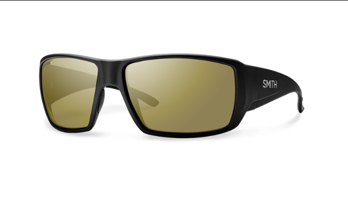 Smith Optics Guides Choice - Matte Black Chromapop Glass Polarized Bronze Mirror - - Mansfield Hunting & Fishing - Products to prepare for Corona Virus