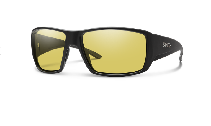 Smith Optics Guides Choices - Matte Black Chromapop Glass Polarized Low Light Yellow - - Mansfield Hunting & Fishing - Products to prepare for Corona Virus