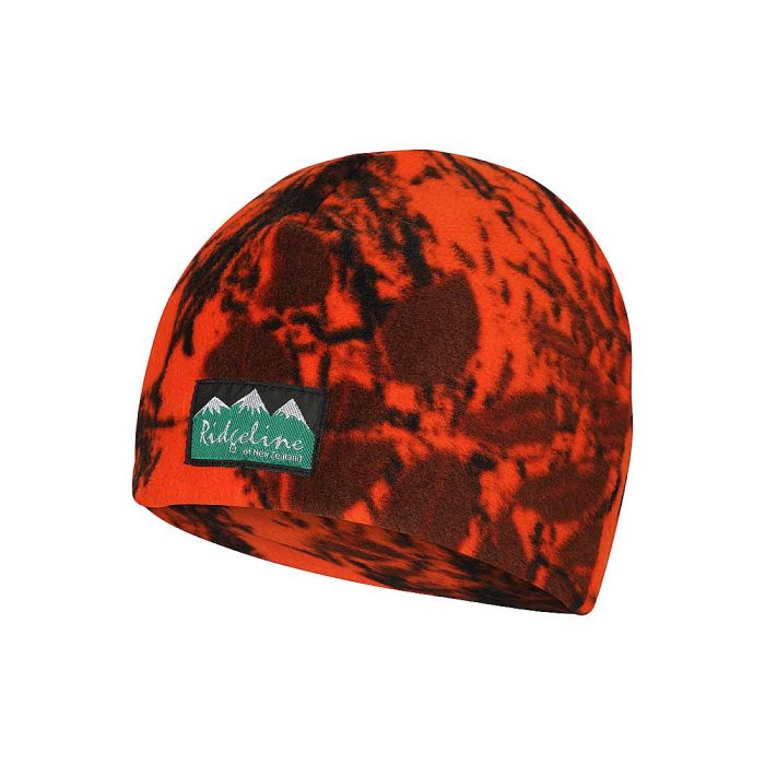 Ridgeline Kids Micro Fleece Beanie Blaze Camo