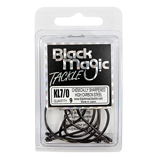 Black Magic KL Black Hooks - 7/0 - Mansfield Hunting & Fishing - Products to prepare for Corona Virus
