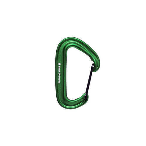 Black Diamond Miniwire Carabiner - GREEN - Mansfield Hunting & Fishing - Products to prepare for Corona Virus