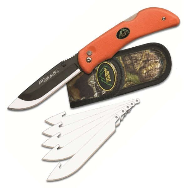 Outdoor Edge Razor-Blaze Orange With 6 Blades -  - Mansfield Hunting & Fishing - Products to prepare for Corona Virus