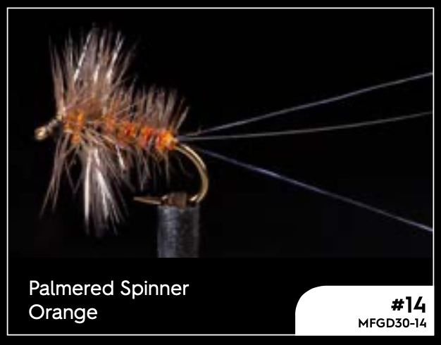 Manic Palmered Spinner - Orange #16 - - Mansfield Hunting & Fishing - Products to prepare for Corona Virus