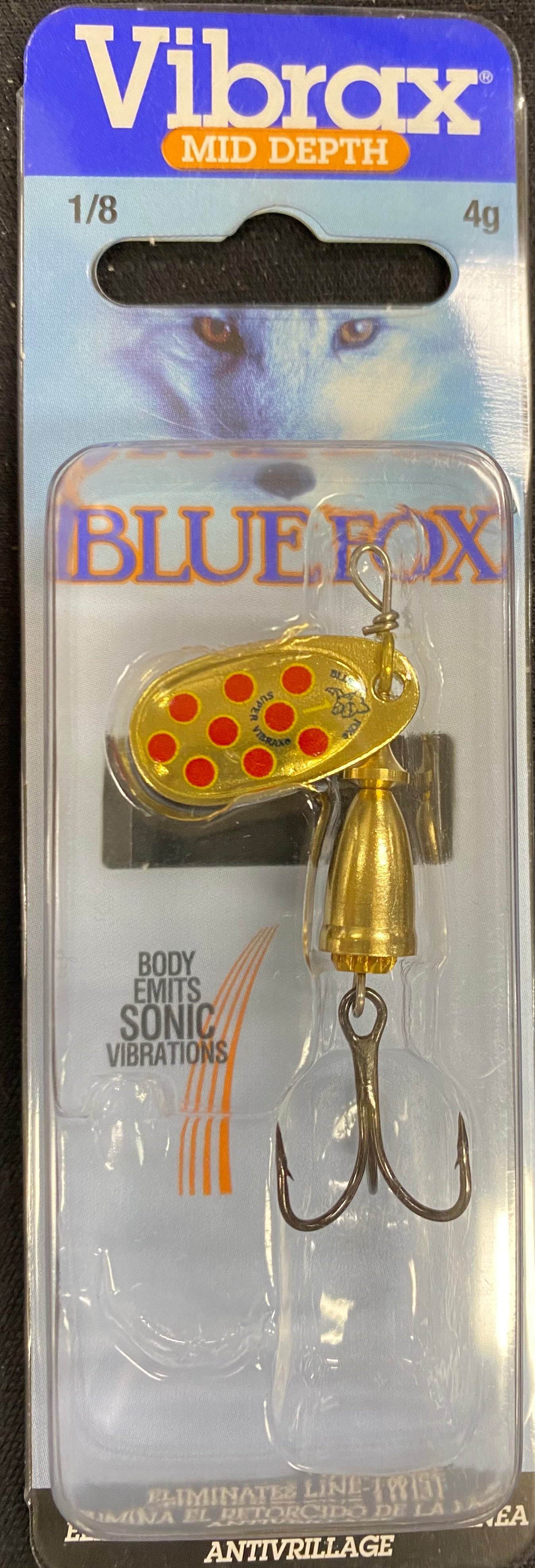 Blue Fox Vibrax Hot Pepper Size 1 - 1 / GYR - Mansfield Hunting & Fishing - Products to prepare for Corona Virus