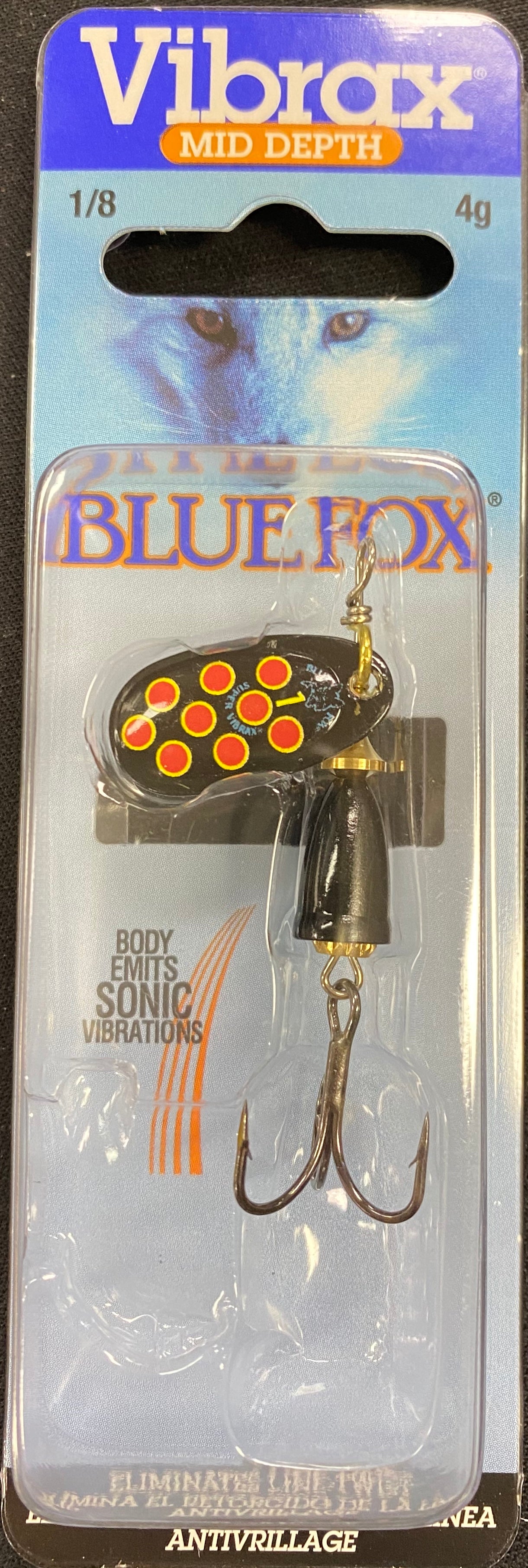 Blue Fox Vibrax Hot Pepper Size 1 - 1 / BYR - Mansfield Hunting & Fishing - Products to prepare for Corona Virus