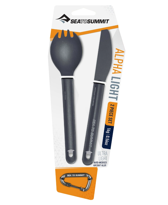 Sea To Summit Alphalight Cutlery Set - 2 Piece -  - Mansfield Hunting & Fishing - Products to prepare for Corona Virus