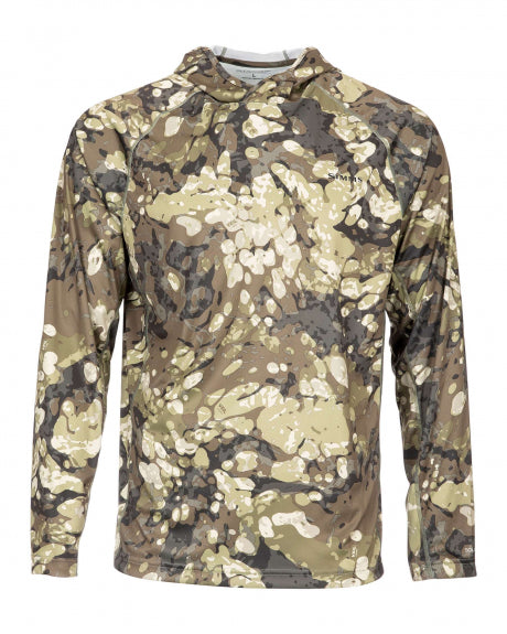 Simms Mens Solarflex Hoody - Riparian Camo - S - Mansfield Hunting & Fishing - Products to prepare for Corona Virus