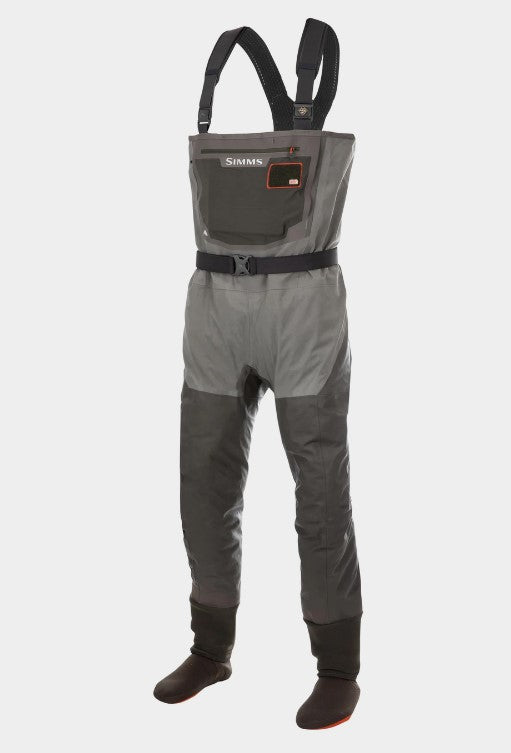 Simms Mens G3 Guide Stockingfoot Waders - Gunmetal - L 12-13 / GUN METAL GREY - Mansfield Hunting & Fishing - Products to prepare for Corona Virus