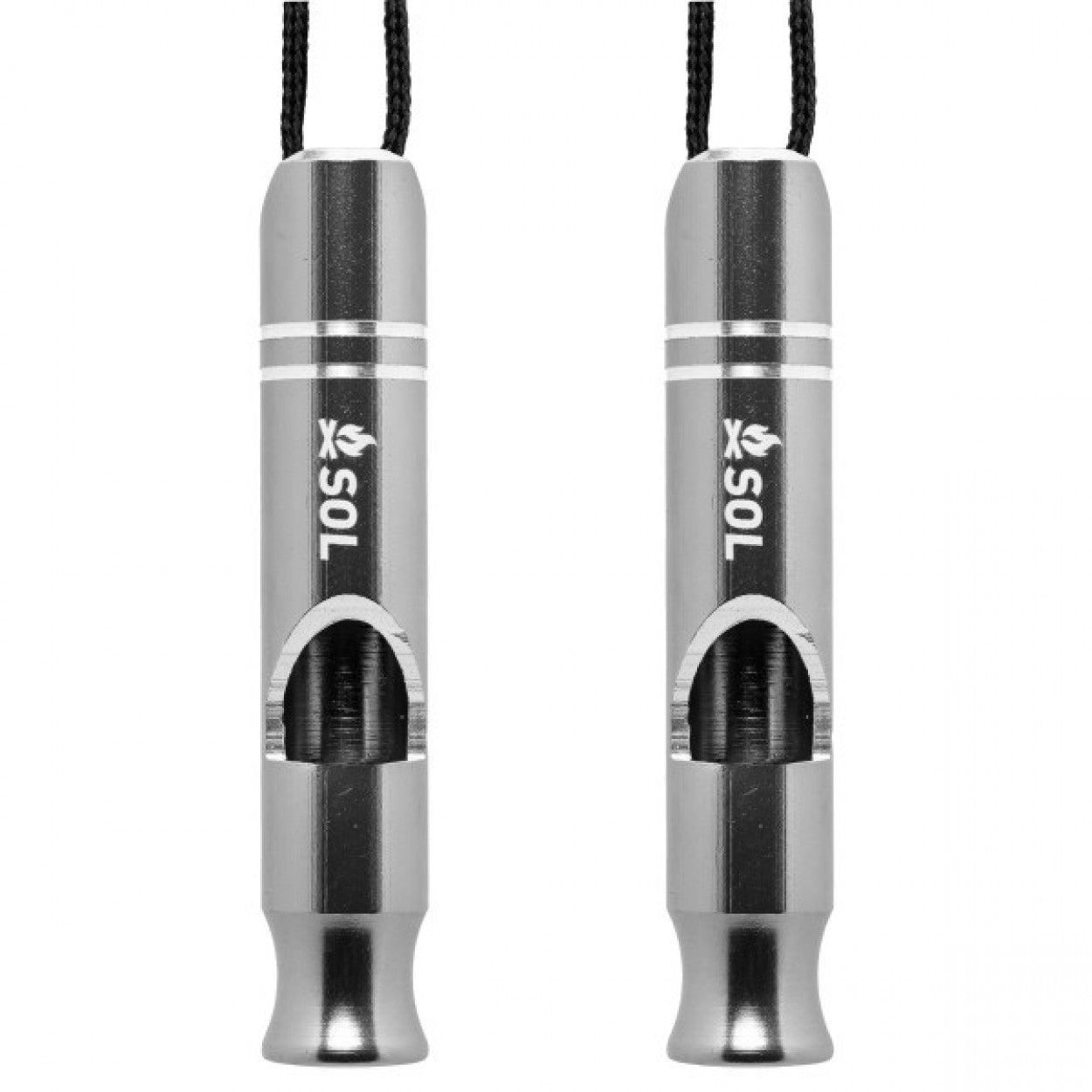 SOL Metal Rescue Whistle 2 Pack - - Mansfield Hunting & Fishing - Products to prepare for Corona Virus
