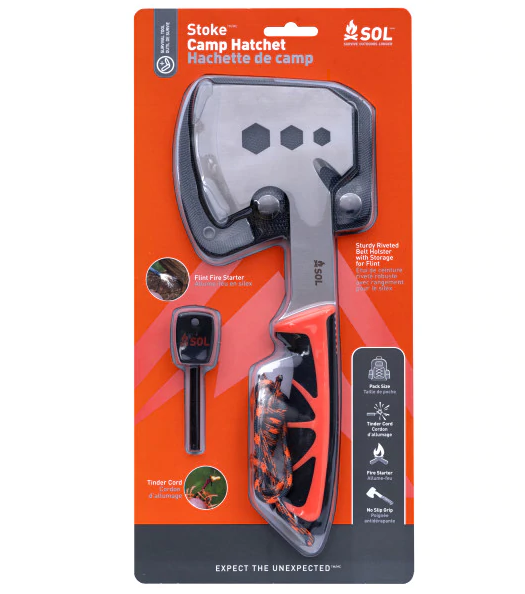 SOL Stoke Camp Hatchet - - Mansfield Hunting & Fishing - Products to prepare for Corona Virus