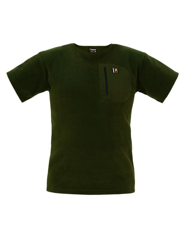 Swazi Bushman T Zip Pocket Shirt - Olive - S / OLIVE - Mansfield Hunting & Fishing - Products to prepare for Corona Virus