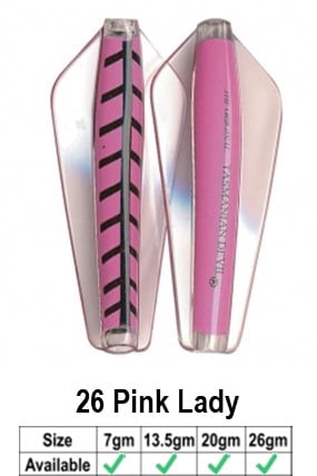 Tassie Devil - 26gr Lure - 26GR / 26 PINK LADY - Mansfield Hunting & Fishing - Products to prepare for Corona Virus