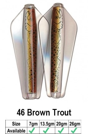 Tassie Devil - 26gr Lure - 26GR / 46 BROWN TROUT - Mansfield Hunting & Fishing - Products to prepare for Corona Virus