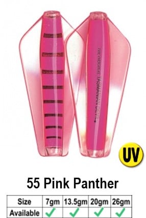 Tassie Devil - 26gr Lure - 26GR / 55 PINK PANTHER - Mansfield Hunting & Fishing - Products to prepare for Corona Virus