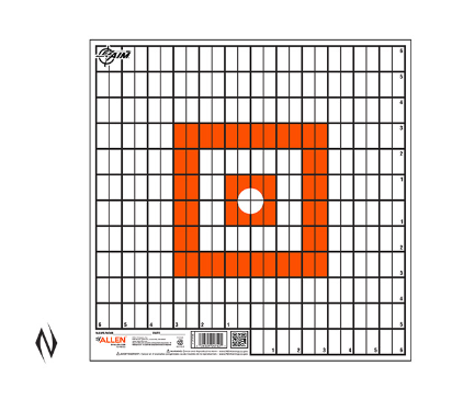 Allen EZ Aim Paper 12 x 12 inch Grid Target - 12 Pkt - - Mansfield Hunting & Fishing - Products to prepare for Corona Virus