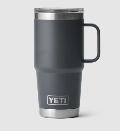 Yeti 20oz Travel Mug with StrongHold Lid - 20OZ / CHARCOAL - Mansfield Hunting & Fishing - Products to prepare for Corona Virus