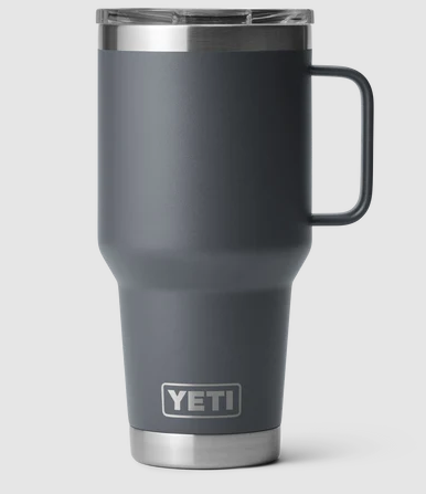 Yeti 30oz Travel Mug with StrongHold Lid - 30OZ / CHARCOAL - Mansfield Hunting & Fishing - Products to prepare for Corona Virus
