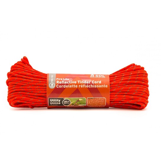 SOL Fire Lite Utility Reflective Tinder Cord - 100ft